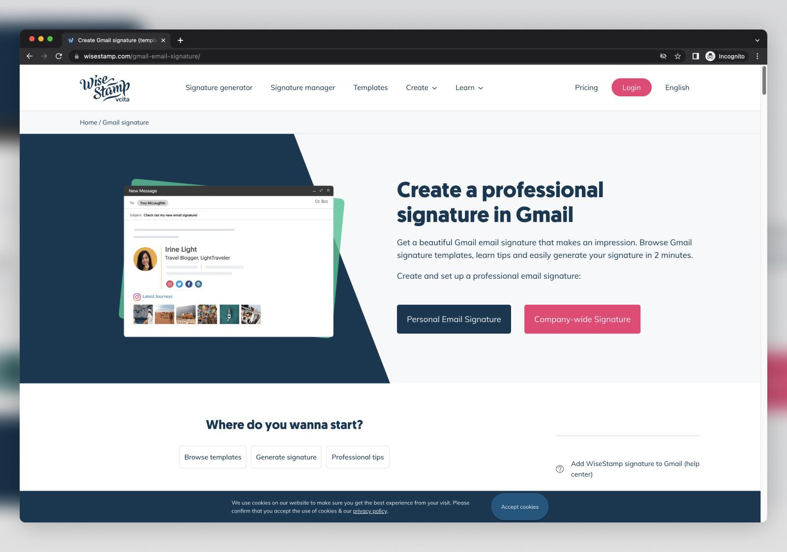 create free email signature gmail