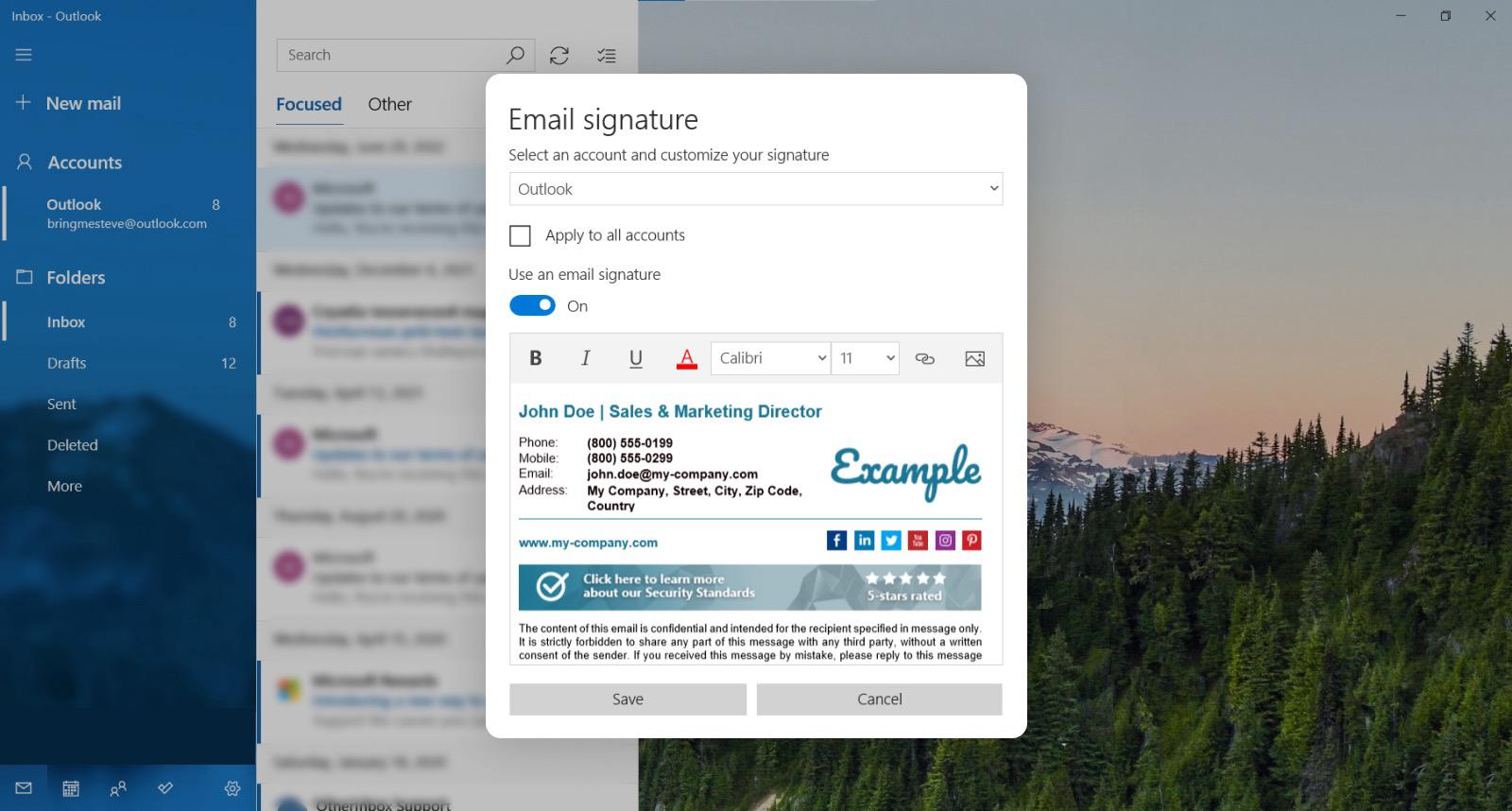 How to Make an HTML Signature in Mail for Windows