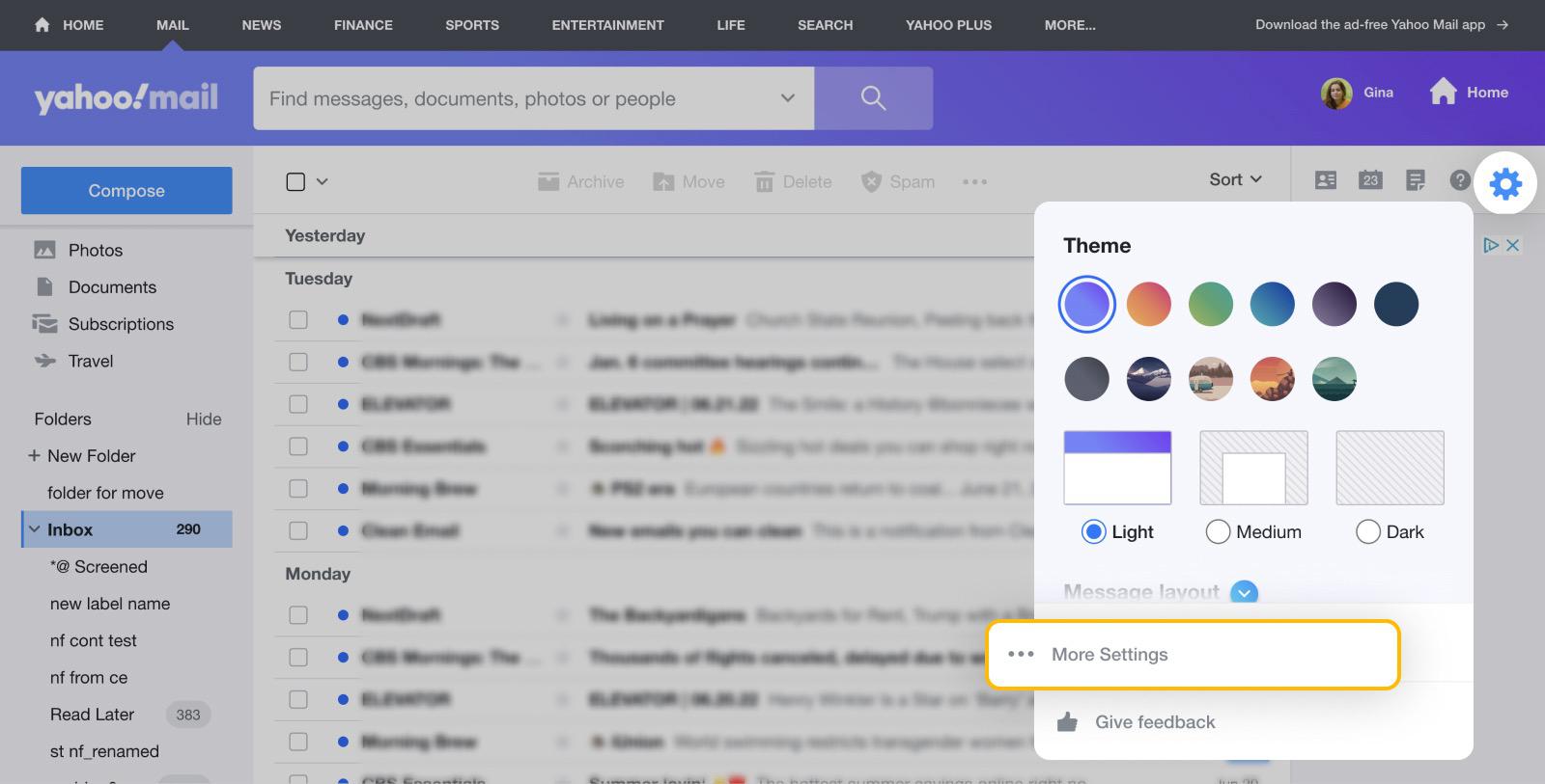 yahoo mail mailbird settings