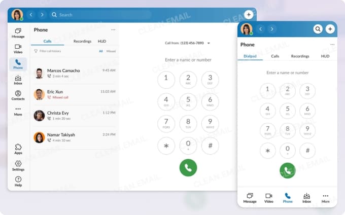 RingVideo is RingCentral’s AI-powered video collaboration tool for business communication