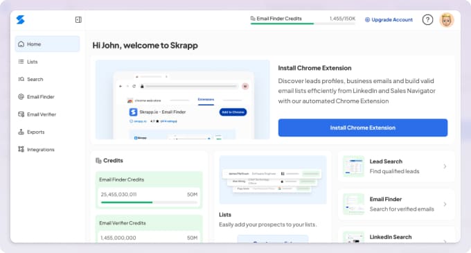 Skrapp.io is a reliable email finder tool