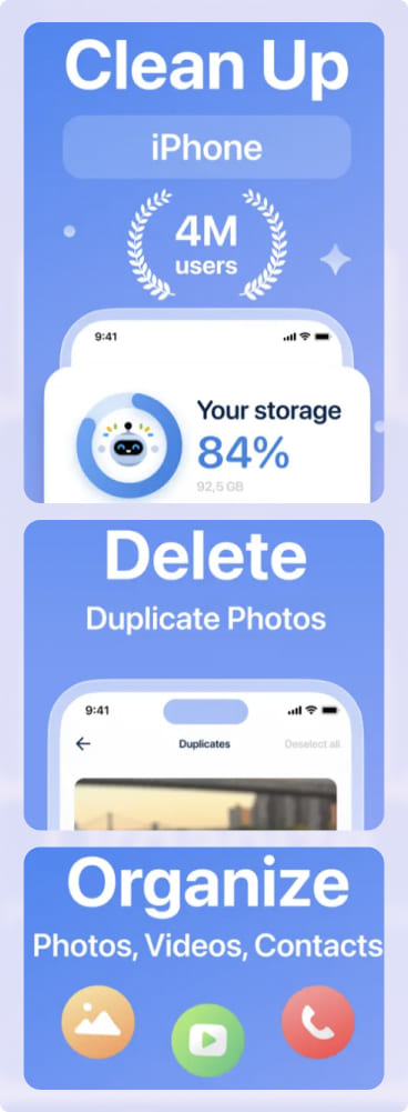 Boost Cleaner for Photos, Contacts, and Files