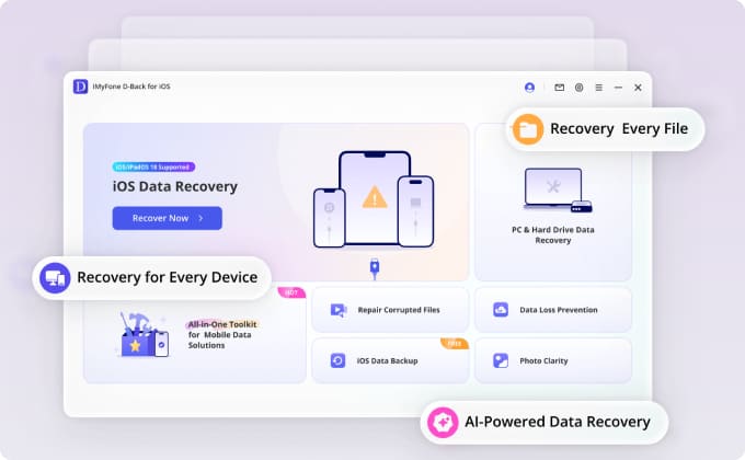 iMyFone for Files, Photos, and Apps