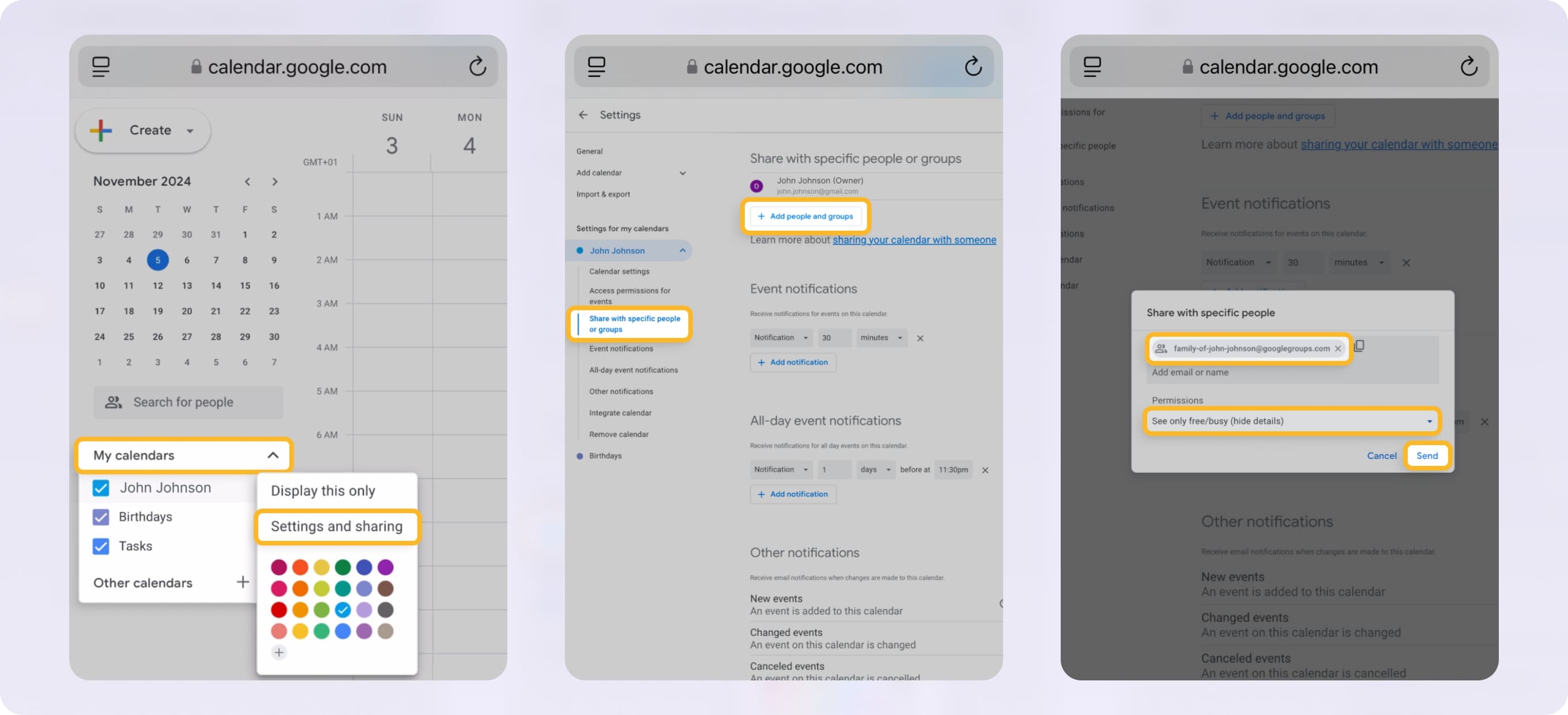 How To Share Google Calendar On IPhone And Android In 2025