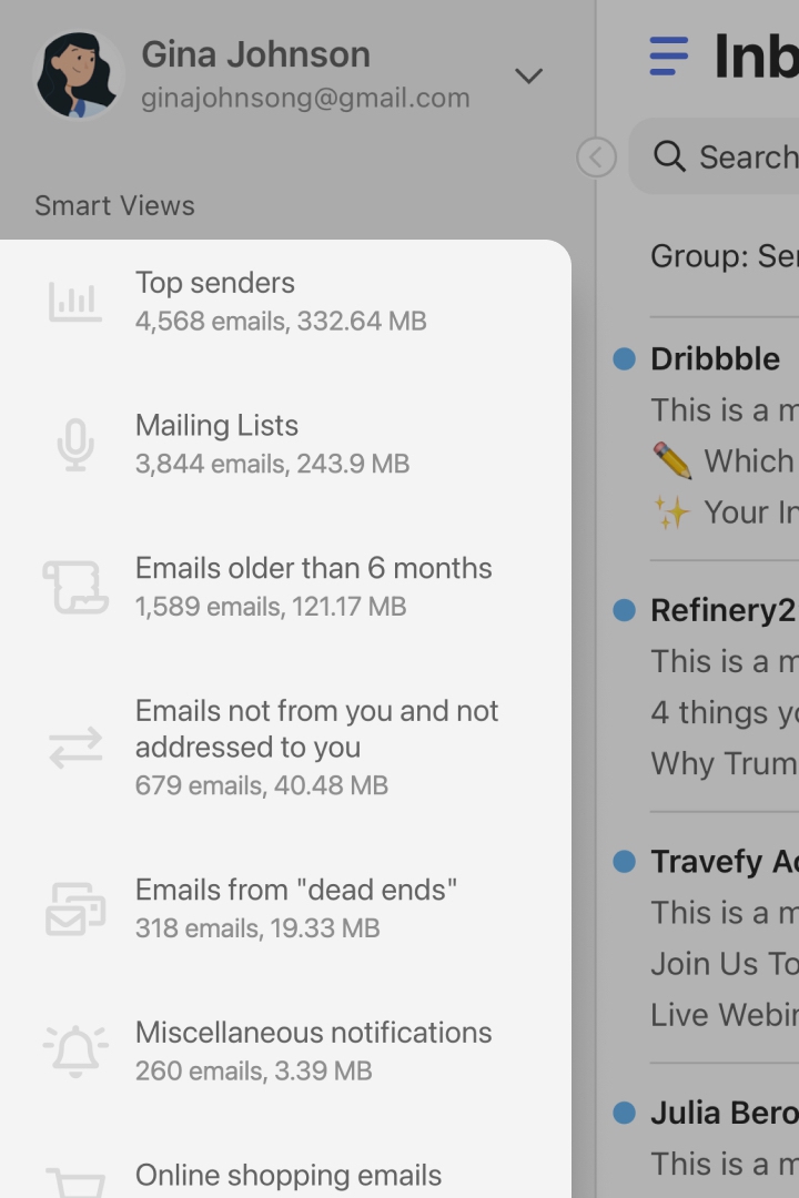 clean email inbox