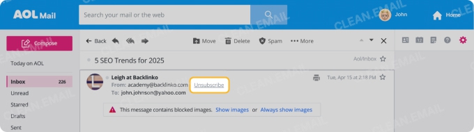 Unsubscribe your way to a cleaner inbox