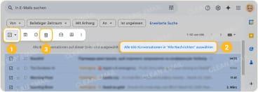Alle E-Mails in Gmail löschen