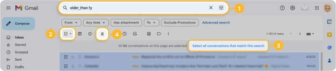 Keeping only the newest emails