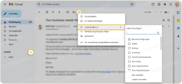Eingehende E-Mails organisieren