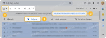 Benachrichtigungen aus „Werbung“ und „Soziale Netzwerke“ löschen