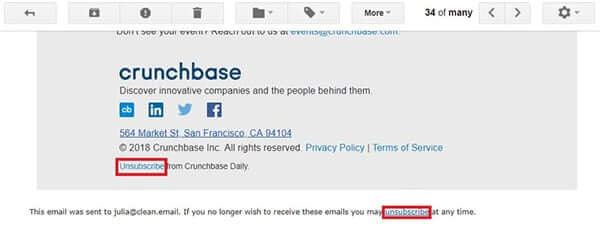 Unsubscribe