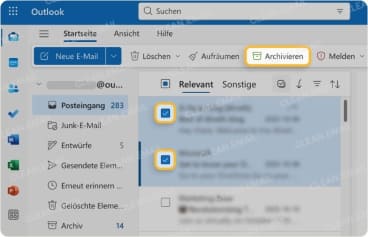 E-Mails in Outlook archivieren