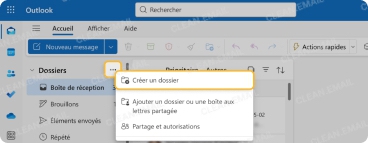 Créer des dossiers pour l’organisation