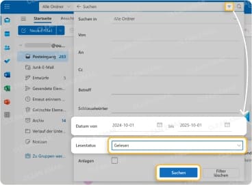Alte E-Mails filtern und löschen