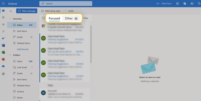 Use the Outlook Focused Inbox feature