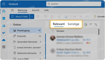 Posteingang mit Relevanz