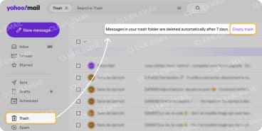 Empty the Spam and Trash folders