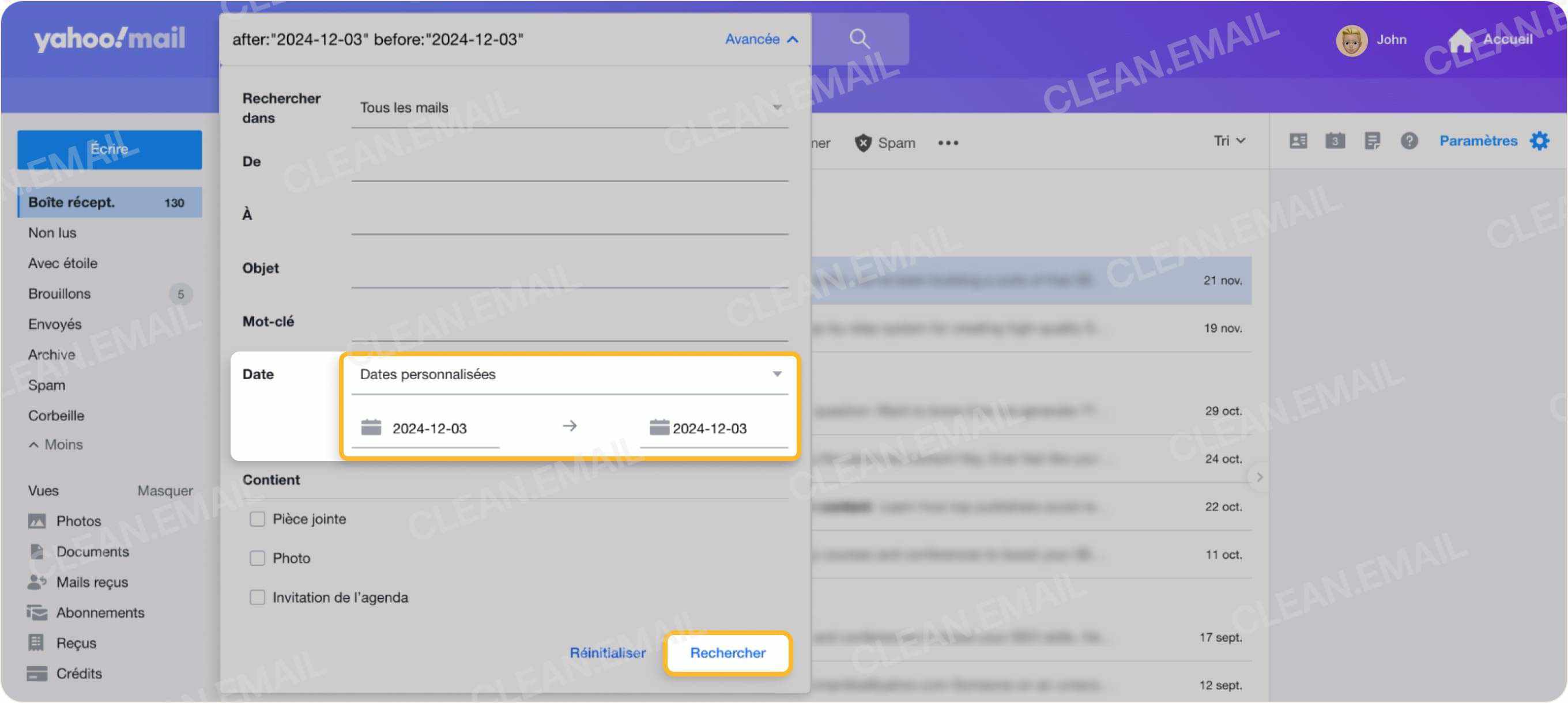 Nettoyer Yahoo Mail en quelques clics grâce à Clean Email