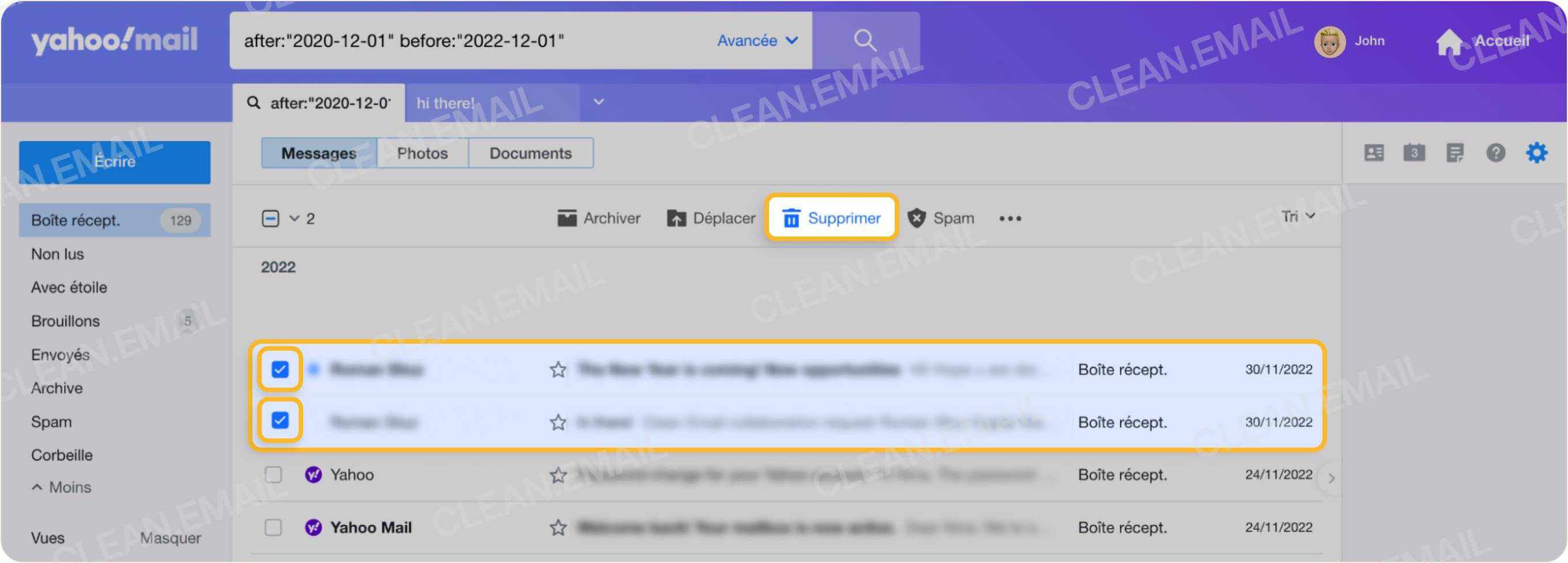Nettoyer Yahoo Mail en quelques clics grâce à Clean Email