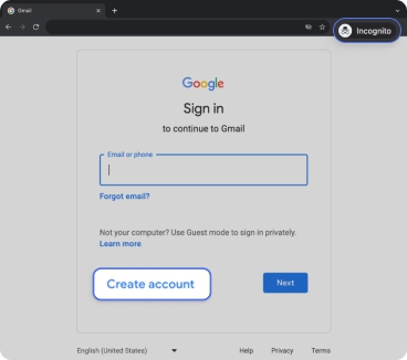 create email account gmail new accounts