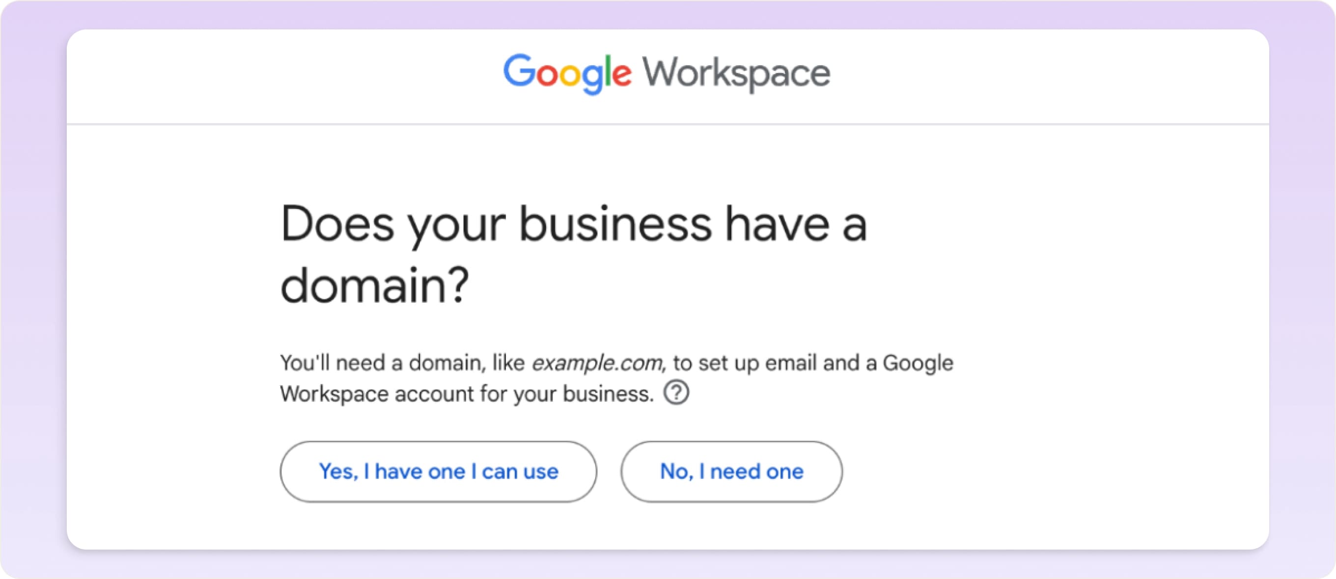 how to create a domain gmail account