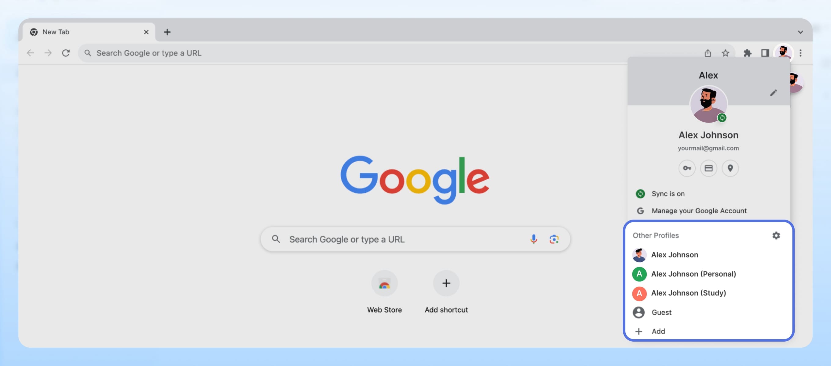 how to change primary google account email