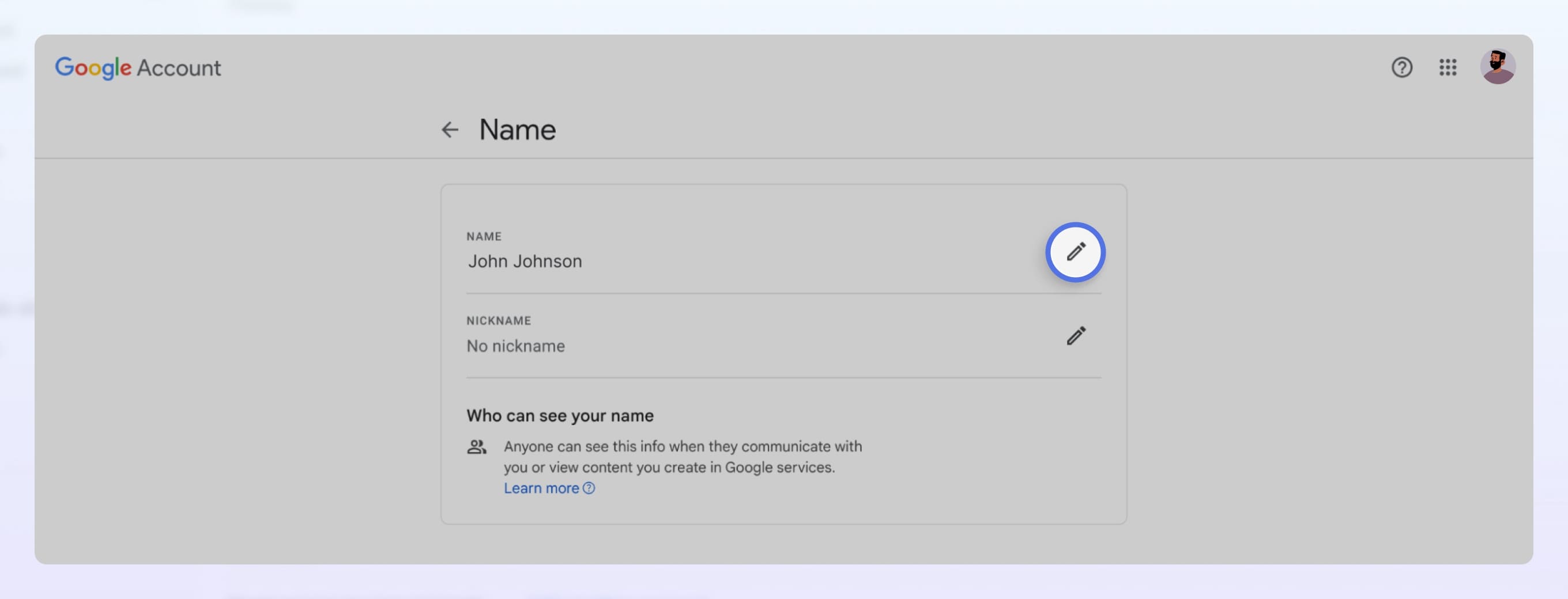 how to change your email name on gmail app
