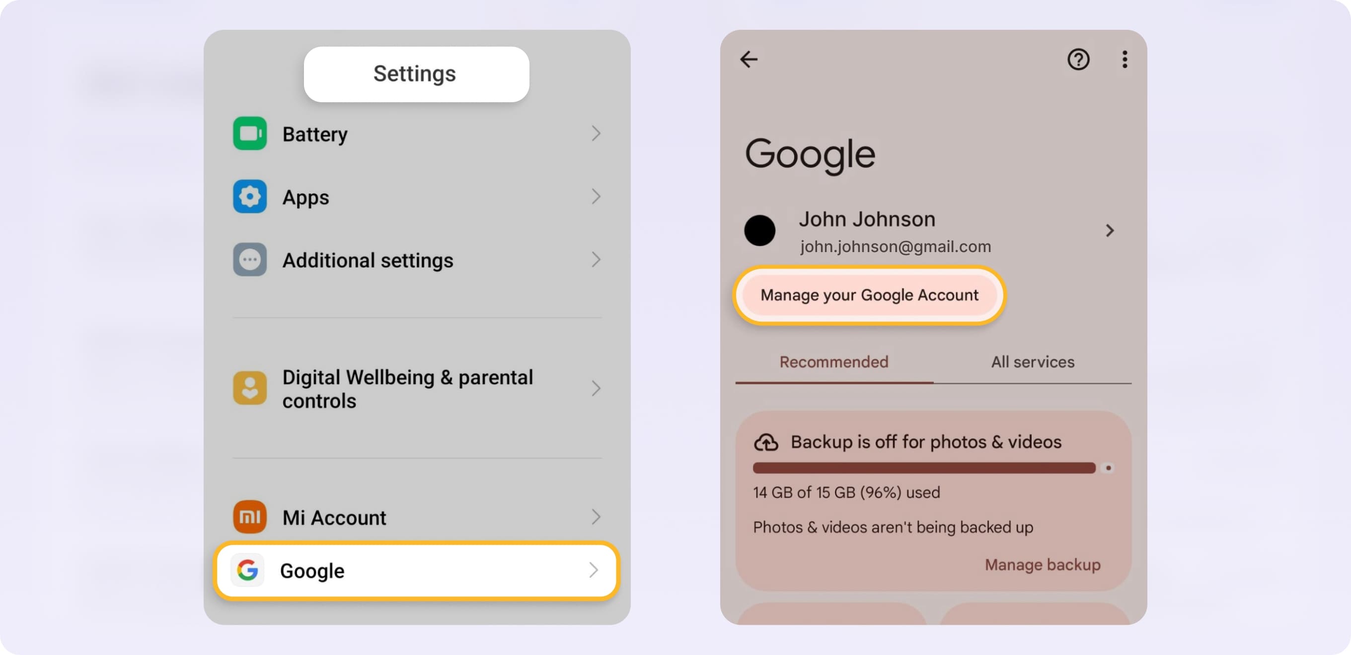 can we change email name in gmail