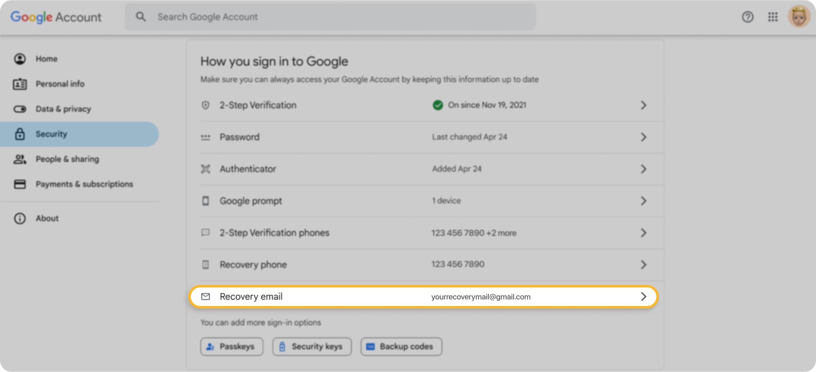 gmail recovery account support email id