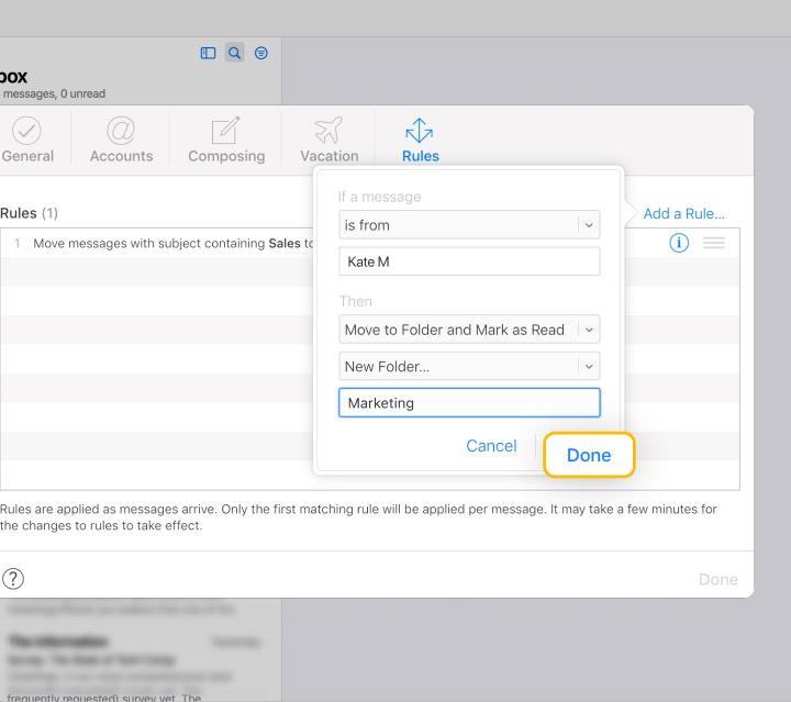 How to Apply Rules in Apple Mail to Prevent Inbox Overload