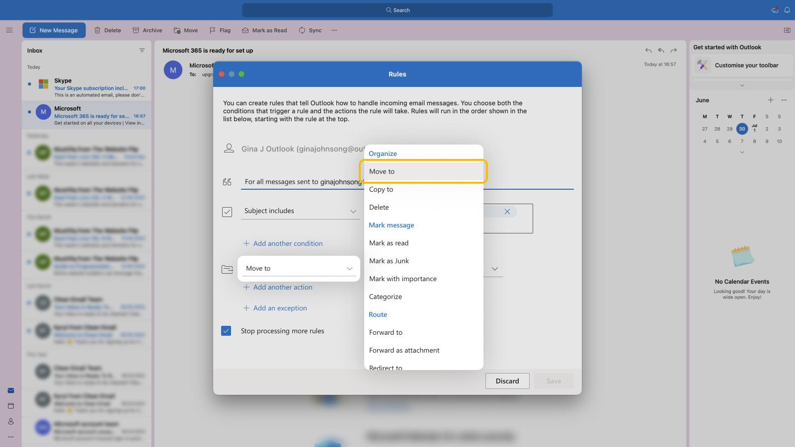 How To Create A Rule In Outlook To Filter Emails