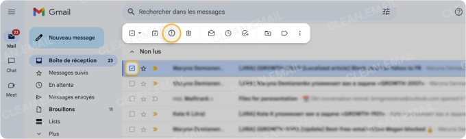 Ajouter un e-mail à la liste de spam dans Gmail