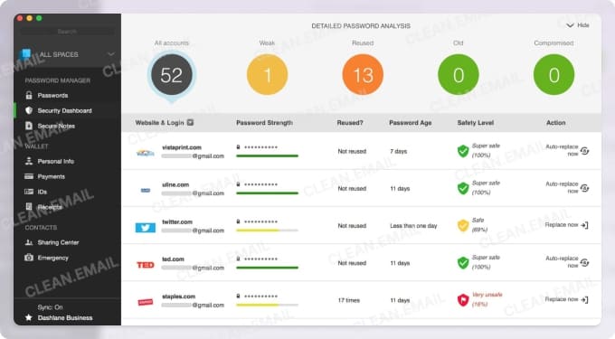 Dashlane combines a password vault, dark web monitoring, and VPN