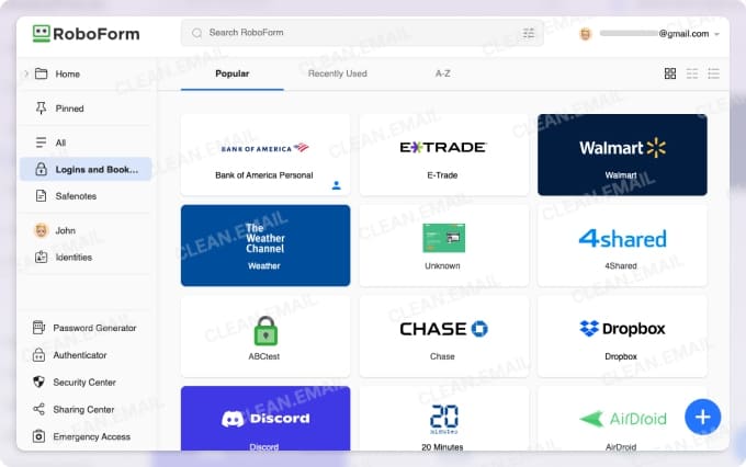 RoboForm password manager for budget-friendly password storage