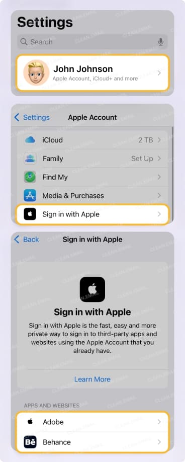 Review ‘Sign In With Apple’ aliases on mobile