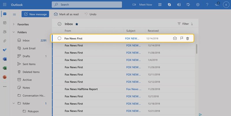 How to block an email address in Outlook