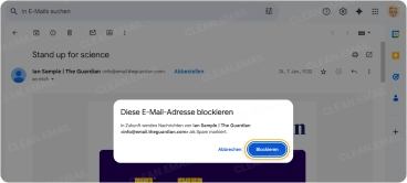 Klicken Sie zur Bestätigung auf „Blockieren“
