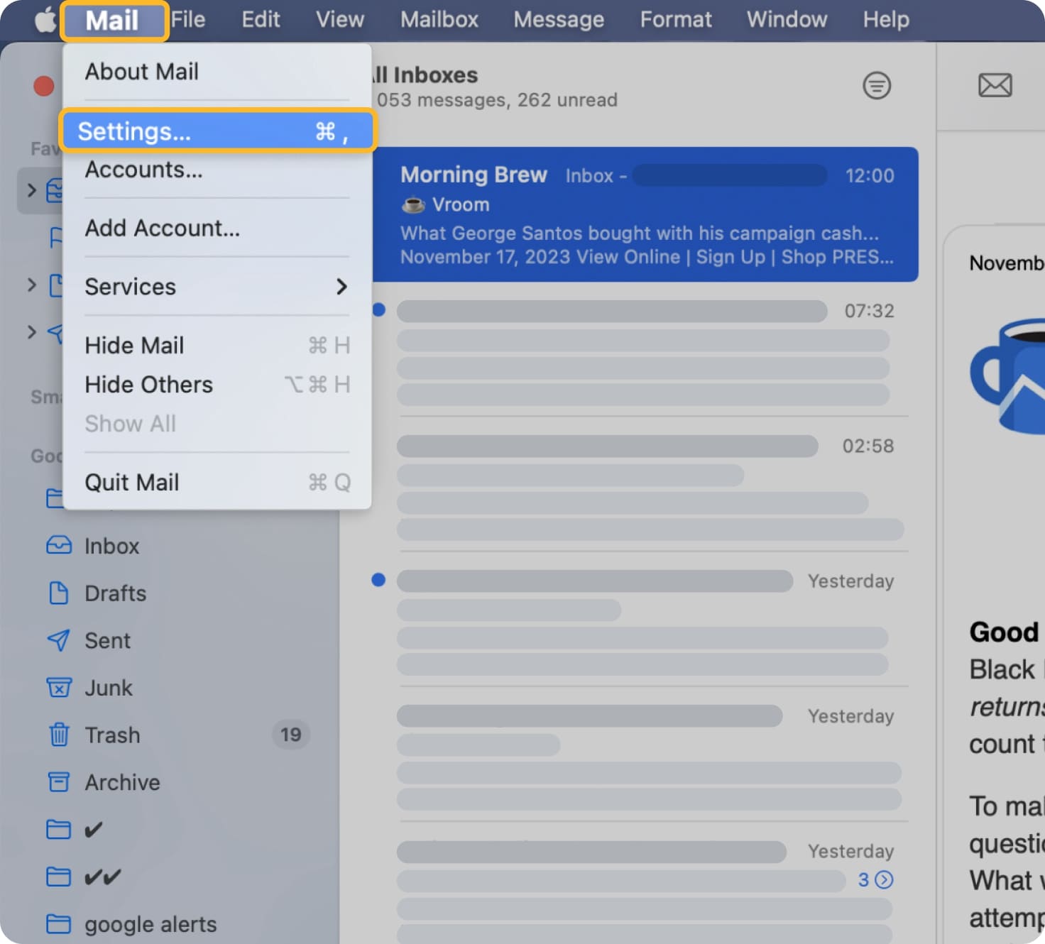 how to block an email contact on mac