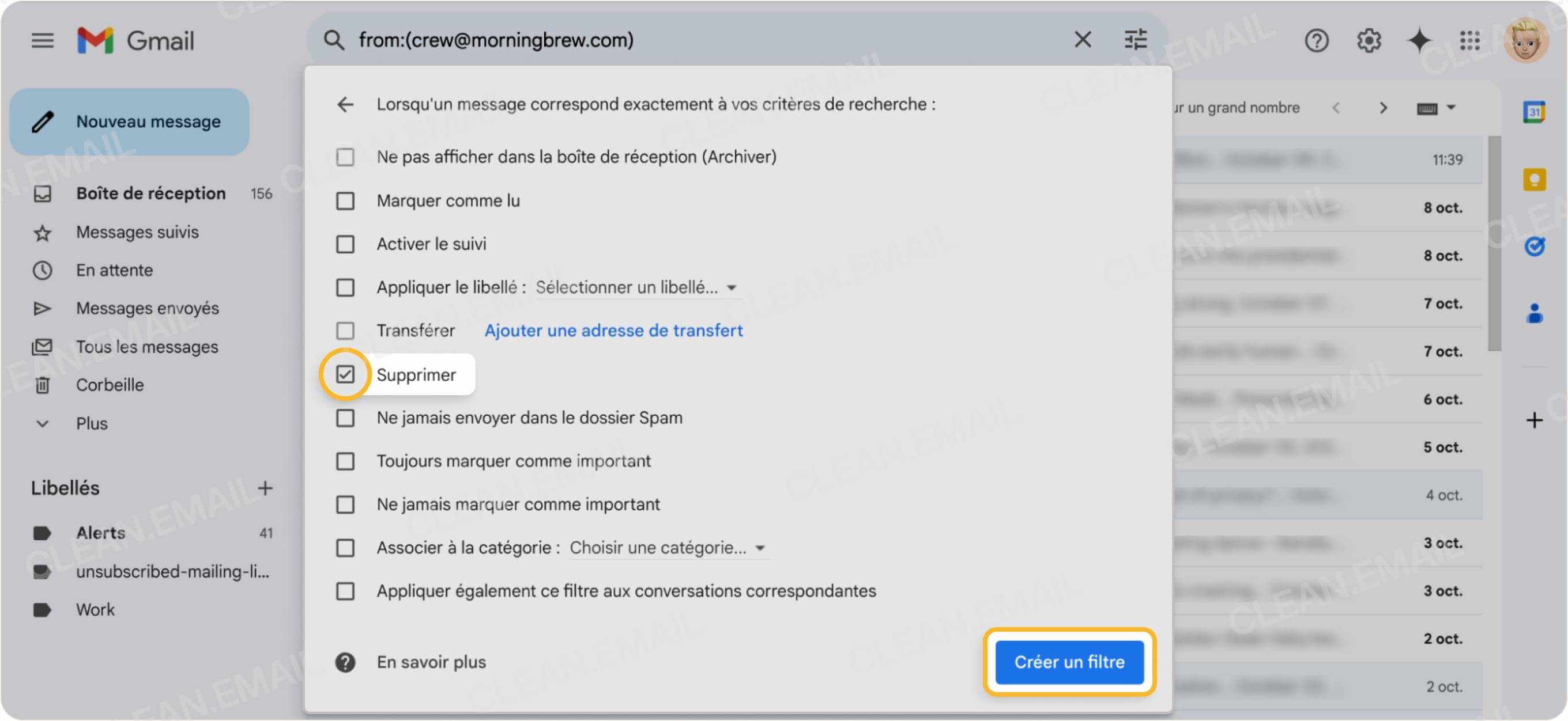 Comment bloquer une adresse mail sur Gmail, Yahoo et Outlook