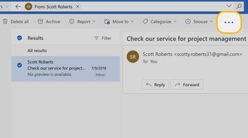 How to block an email in Outlook Web