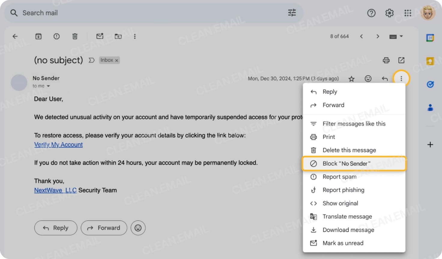 How To Block No Sender Emails On Gmail, Outlook, Yahoo