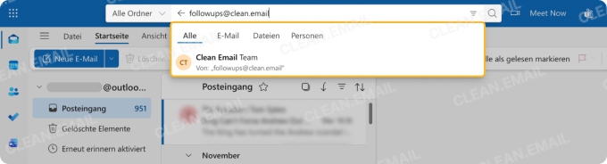 So löschen Sie alle E-Mails eines Absenders in Outlook im Web
