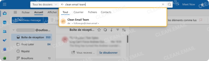 Comment supprimer tous les e-mails d'un expéditeur dans Outlook sur le Web