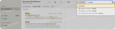 How to delete all emails from one contact in Apple Mail