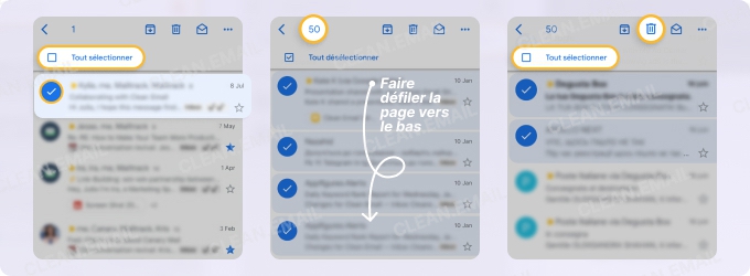 Supprimer tous les e-mails d’un même expéditeur dans Gmail sur mobile
