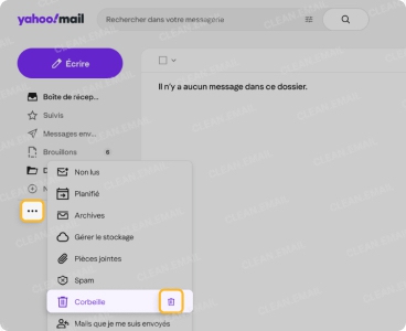 Yahoo supprime automatiquement les e-mails de la corbeille dans Yahoo Mail