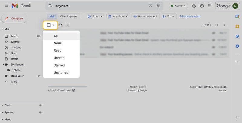 gmail video too large to email