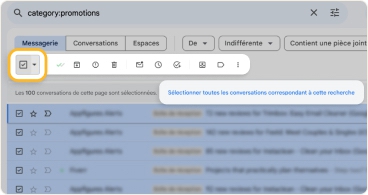 Supprimer les anciens mails promotionnels