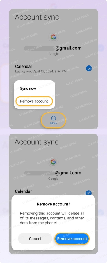 Remove and re-add your account