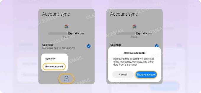 Remove and re-add your account